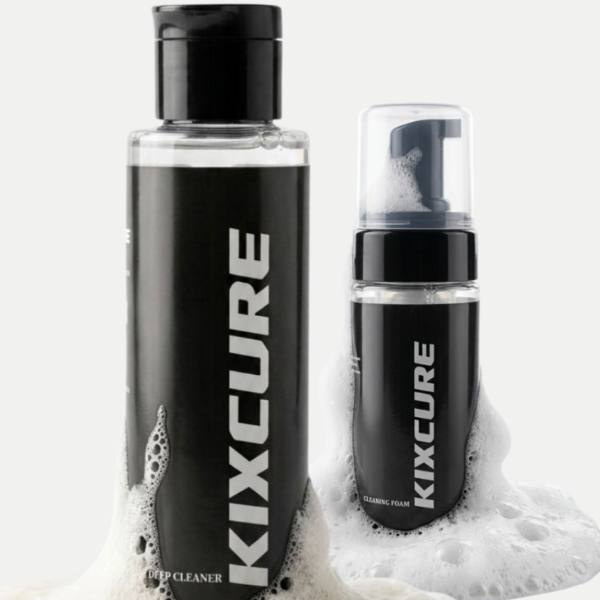 Kixcure Shoe Cleaning Foam Kit | 150ml Foam + 100ml Deep Cleaner + Brush + Towel