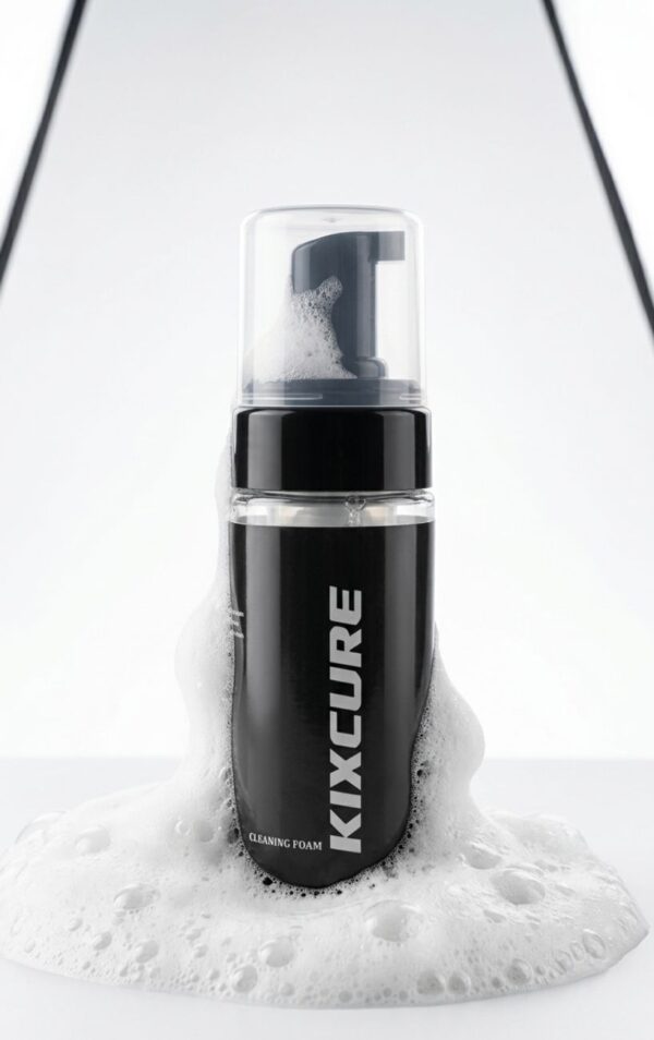 Kixcure Shoe Cleaning Foam Kit | 150ml Foam + 100ml Deep Cleaner + Brush + Towel